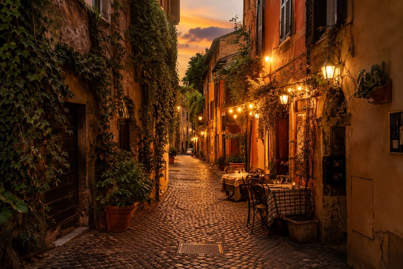 Holiday Rental Trastevere Rome - Quartiere bohemienne con strade acciottolate e vita notturna vibrante