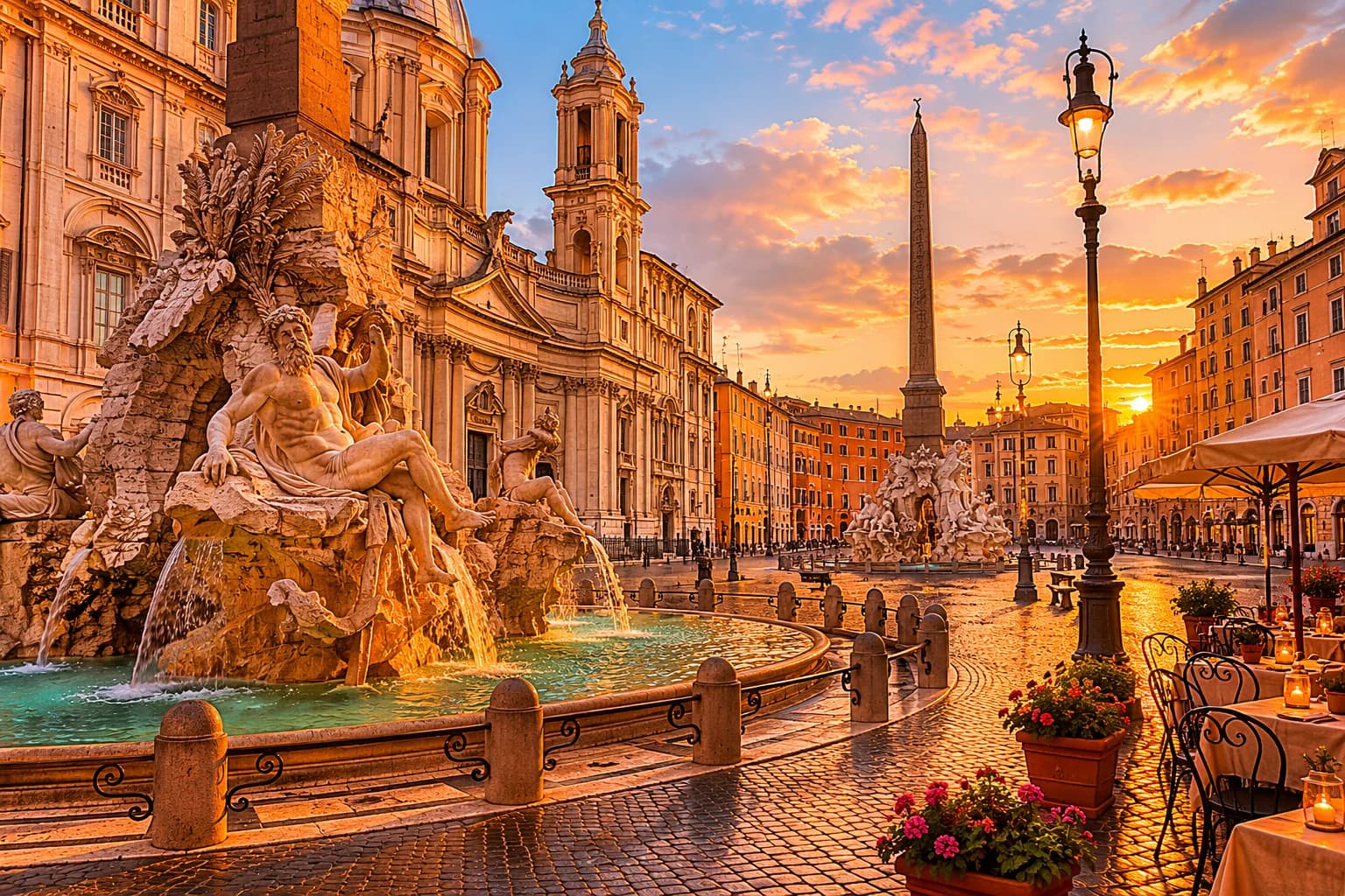 Casa Vacanze Piazza Navona Roma - Barocca splendida con fontane e artisti di strada