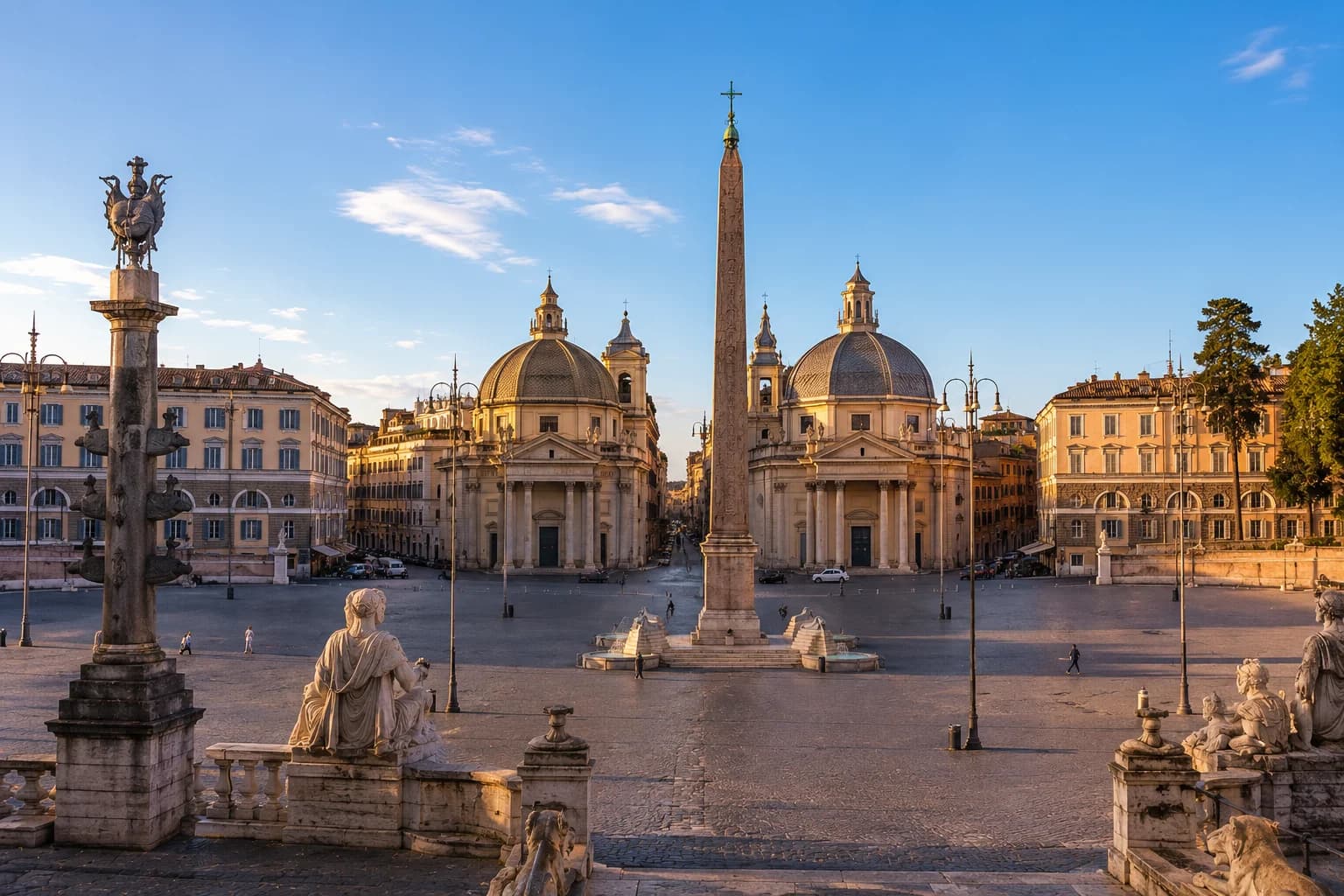 Holiday Rental Popolo Rome - Piazza maestosa e accesso a Villa Borghese